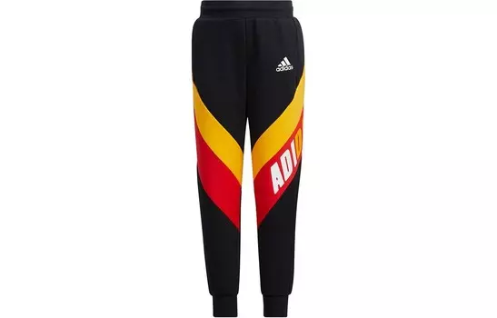Детские трикотажные спортивные штаны Adidas, черный