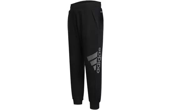 Детские трикотажные спортивные штаны Adidas, черный