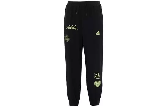 Детские трикотажные спортивные штаны Adidas, черный