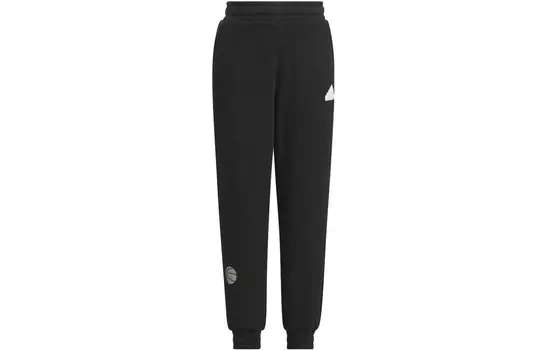 Детские трикотажные спортивные штаны Adidas, черный
