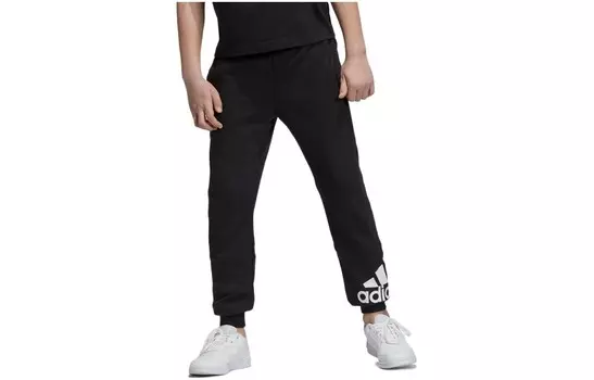 Детские трикотажные спортивные штаны Adidas, черный