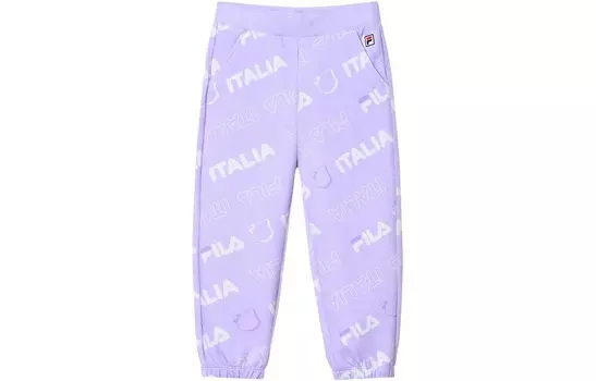 Детские трикотажные спортивные штаны Fila Kids, цвет All Over Print