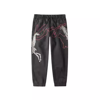 Детские трикотажные спортивные штаны KENZO, цвет Black