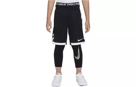 Детские трикотажные спортивные штаны Nike, цвет Black