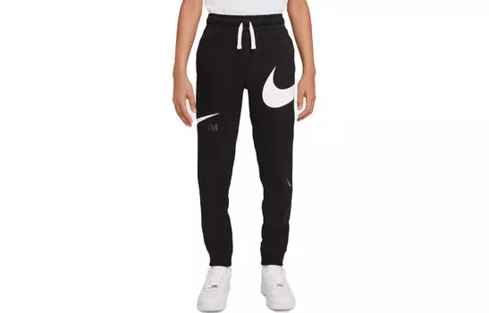 Детские трикотажные спортивные штаны Nike, цвет Black