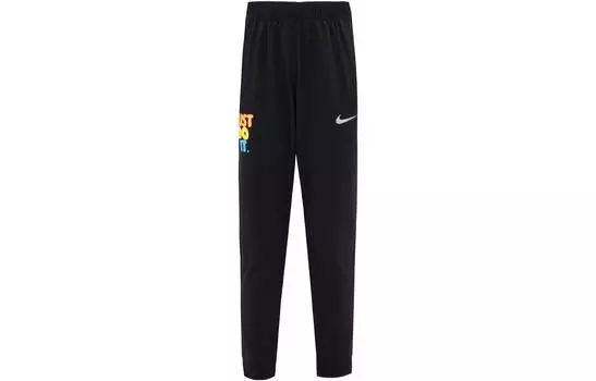 Детские трикотажные спортивные штаны Nike, цвет Black