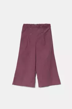Детские вельветовые брюки United Colors of Benetton, фиолетовый