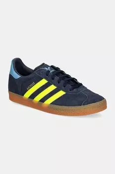 Детские замшевые кроссовки GAZELLE adidas Originals, темно-синий