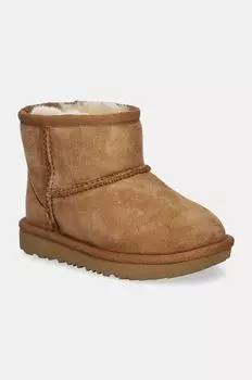 Детские замшевые зимние ботинки CLASSIC MINI II Ugg, коричневый