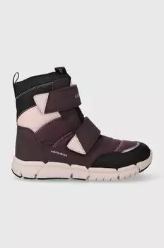 Детские зимние ботинки Geox, гранат