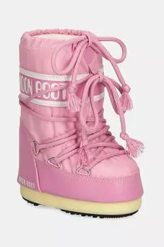 Детские зимние ботинки ICON NYLON Moon Boot, розовый