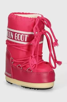 Детские зимние ботинки Moon Boot ICON NYLON, розовый