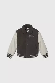 Детский бомбер Abercrombie & Fitch, серый
