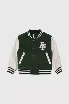 Детский бомбер Abercrombie & Fitch, зеленый