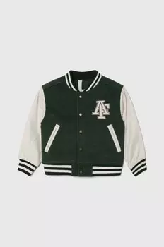 Детский бомбер Abercrombie & Fitch, зеленый