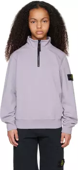 Детский фиолетовый свитер из органического хлопка 61020 Stone Island Junior