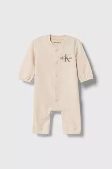 Детский комбинезон Calvin Klein Jeans, бежевый