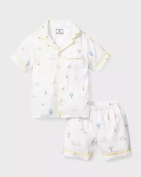Детский комплект пижамных шорт Easter Gardens, размер 6M-14 Petite Plume