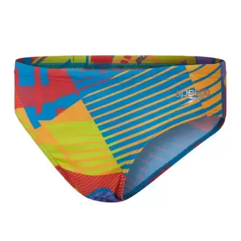 Детский купальник 6,5 см Allover Digital Brief Speedo, красный
