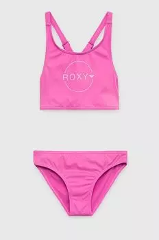 Детский купальник-двойка Roxy, розовый