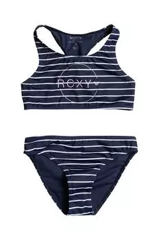 Детский купальник из двух частей Roxy, темно-синий