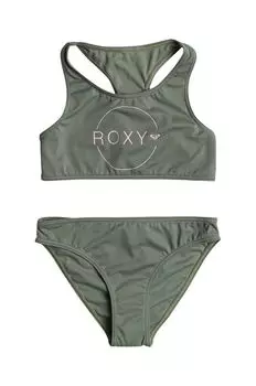 Детский купальник из двух частей Roxy, зеленый