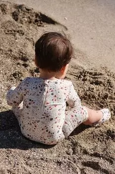Детский купальник Konges Sljd, бежевый
