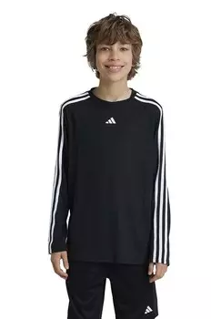 Детский лонгслив J TR-ES 3S LS adidas, черный