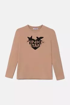 Детский лонгслив Pinko Up, розовый
