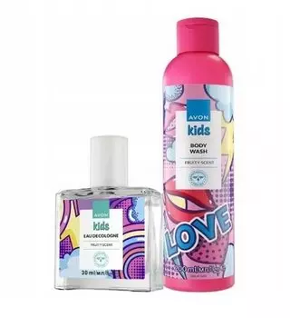 Детский набор из 2 косметических средств с фруктовым ароматом Avon 200 мл