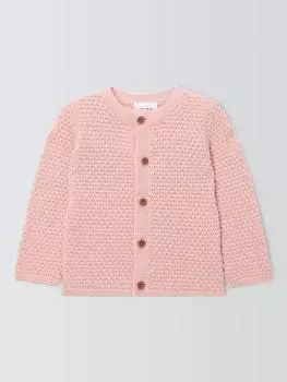 Детский плотный кардиган John Lewis, розовый
