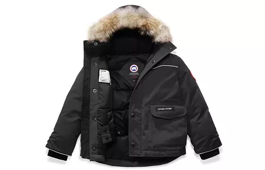 Детский пуховик Canada Goose, черный