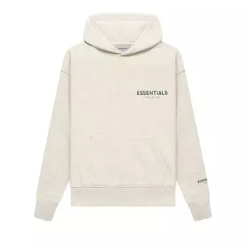 Детский пуловер с капюшоном Fear of God Essentials Light Heather Oatmeal