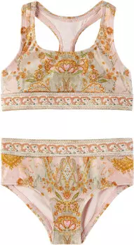 Детский разноцветный купальник-бикини Wylie Racer Back ZIMMERMANN
