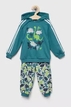 Детский спортивный костюм Adidas, бирюзовый