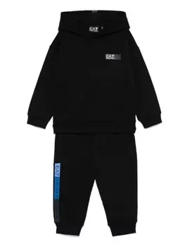 Детский спортивный костюм Emporio Armani Kids из хлопка, черный