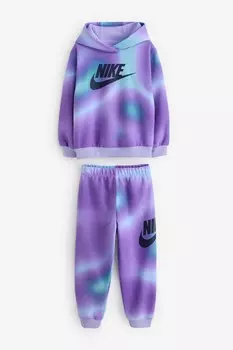 Детский спортивный костюм с принтом Solarized Nike, фиолетовый