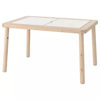 Детский стол Ikea Flisat, 83x58 см, береза