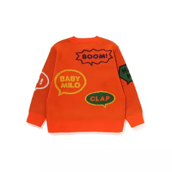 Детский свитер A Bathing Ape, фиолетовый