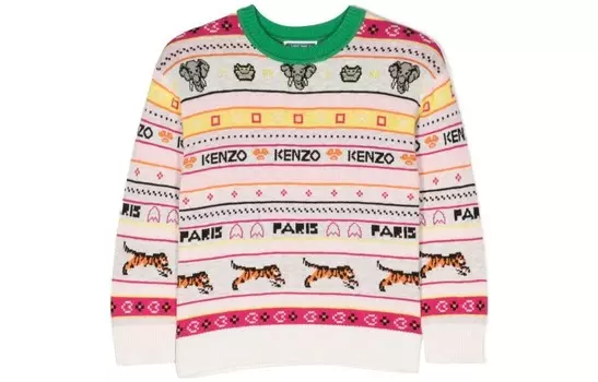 Детский свитер Kenzo, мультиколор