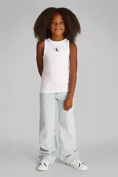 Детский топ Calvin Klein Jeans, белый