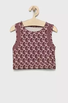 Детский топ Guess, фиолетовый