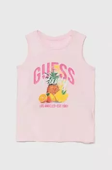 Детский топ Guess, розовый