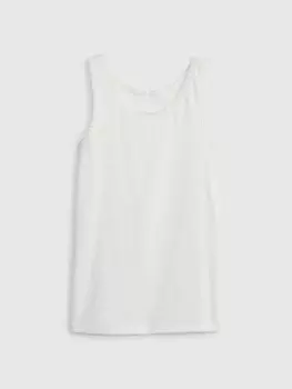 Детский топ с кружевом Gap, белый