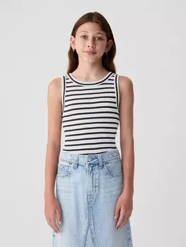 Детский топ в рубчик Gap, синий