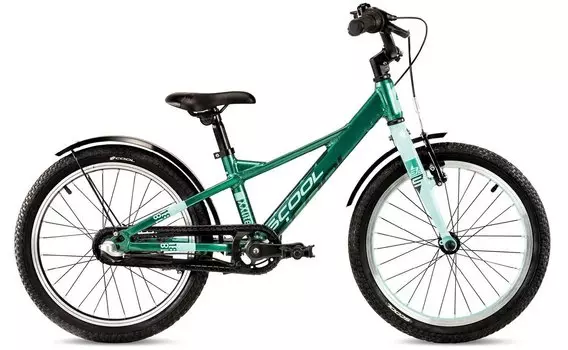 Детский велосипед S'cool XXlite EVO 18 3-Gang - 18 дюймов - Y-Form - 2025, цвет Grn|Dark Green/Mint