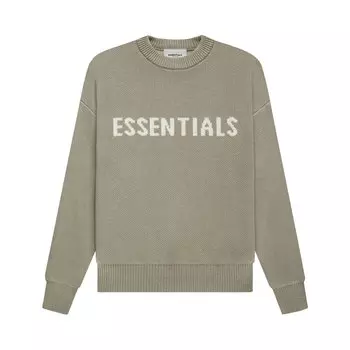 Детский вязаный пуловер Fear of God Essentials Фисташковый