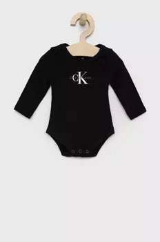 Детское боди Calvin Klein Jeans, черный