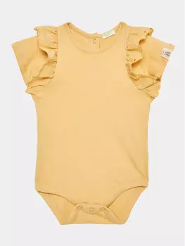 Детское боди стандартного кроя United Colors Of Benetton, желтый
