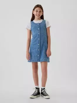 Детское джинсовое платье Gap, синий